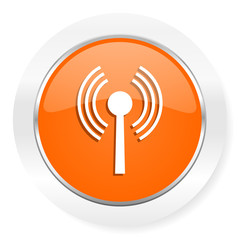 wifi orange computer icon