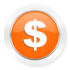 dollar orange computer icon