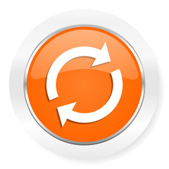 reload orange computer icon
