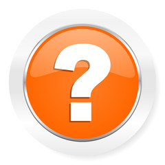 question mark orange computer icon