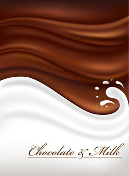 Chocolate and milk waves