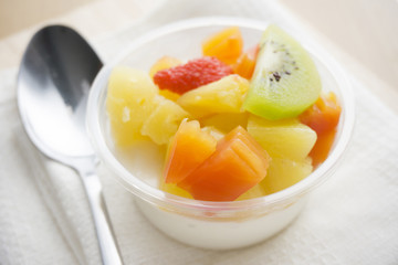 pudding fruit salad
