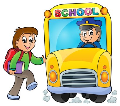 Image with school bus theme 5