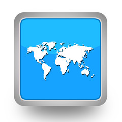 BOUTONS CARRES COLLECTION BLEUE