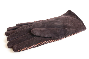 Suede women's gloves