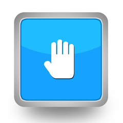 Fototapeta premium BOUTONS CARRES COLLECTION BLEUE