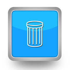 BOUTONS CARRES COLLECTION BLEUE