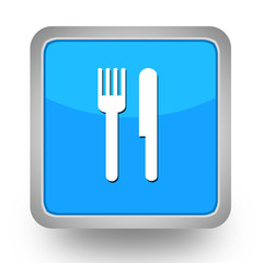 BOUTONS CARRES COLLECTION BLEUE