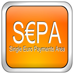 SEPA - Single Euro Payments Area - Button