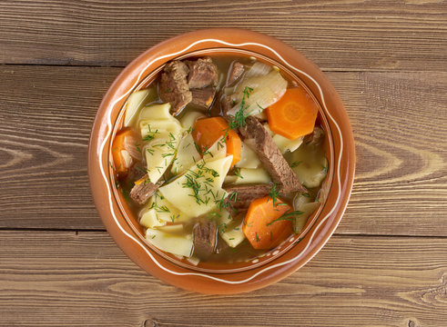 Kullama. boiled meat with  noodles