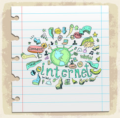 Smart Phone Mobile doodle