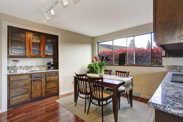 Cozy dining area in kitchen room