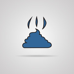 Shit - piece of shit and flies around it