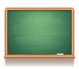 Blank green blackboard. © Timurock
