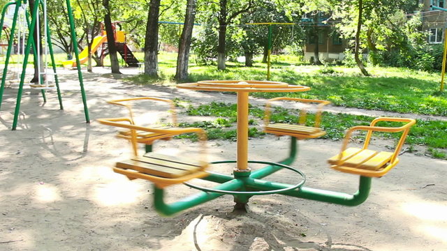 Children's swing for entertainment area