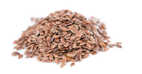 Linseeds Isolated on white