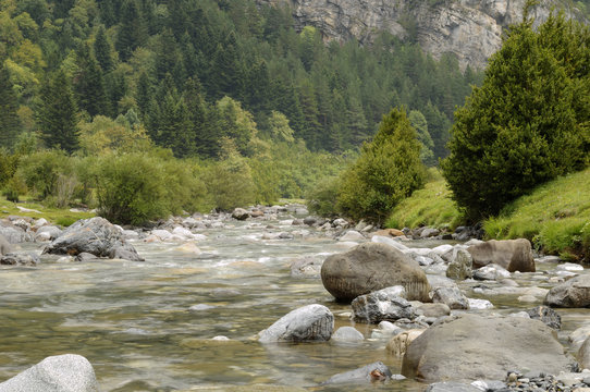 river in the Pyrenees