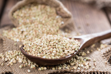 Wooden Spoon with Buckwheat