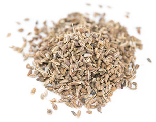 Dried Anissed isolated on white