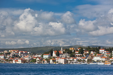 Fototapeta na wymiar Rogoznica, Croatia view from the sea