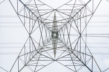 High-voltage transmission tower