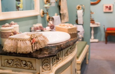 Modern house bathroom interior