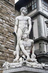 Statue of Hercules and Cacus in Florencia, Italy