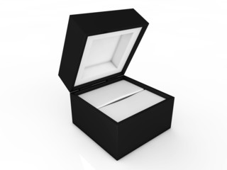 jewel box isolated on white background