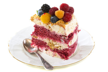 Summer dessert Semifreddo.