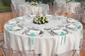 wedding table setting