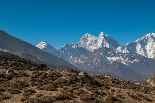Himalayan mountains in Nepal