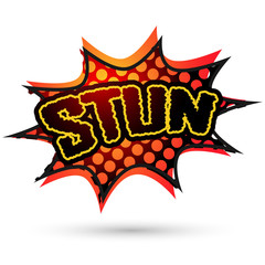 Stun Comic Speech Bubble. Vector illustration