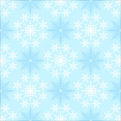 Pattern with snowflakes