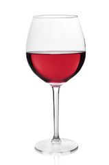 Red wine glass