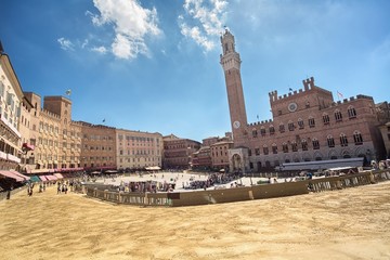 Piazza del Campo Siena,Tuscany,Italy - obrazy, fototapety, plakaty