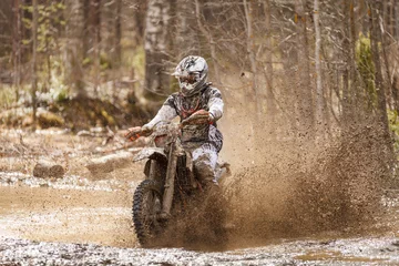 Foto op Canvas Motocross Dirt Driver © Teemu Tretjakov