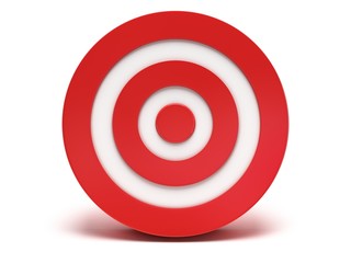 3d red target