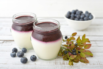 Dessert panna cotta