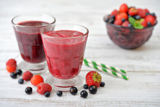 Berries and smoothies