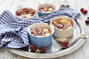 Clafoutis with cherries