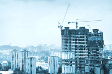 Fototapeta premium Singapore construction