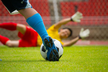 Football or soccer Goal defence