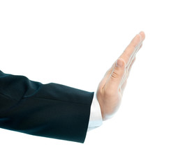 Caucasian male hand composition isolated
