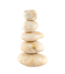 Fototapeta na wymiar Accurate pile of the white stones