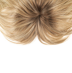 Fototapeta premium Hair fragment over the white