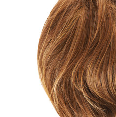 Hair fragment over the white