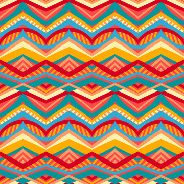 multicolored tribal pattern