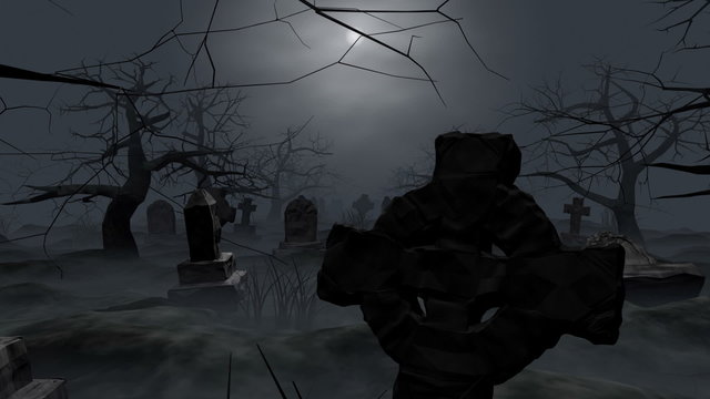 Cemetery graveyard loop