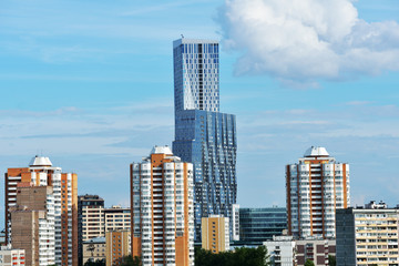Fototapeta na wymiar Cityscape of modern Moscow, Russia