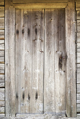 old door in abandoned house